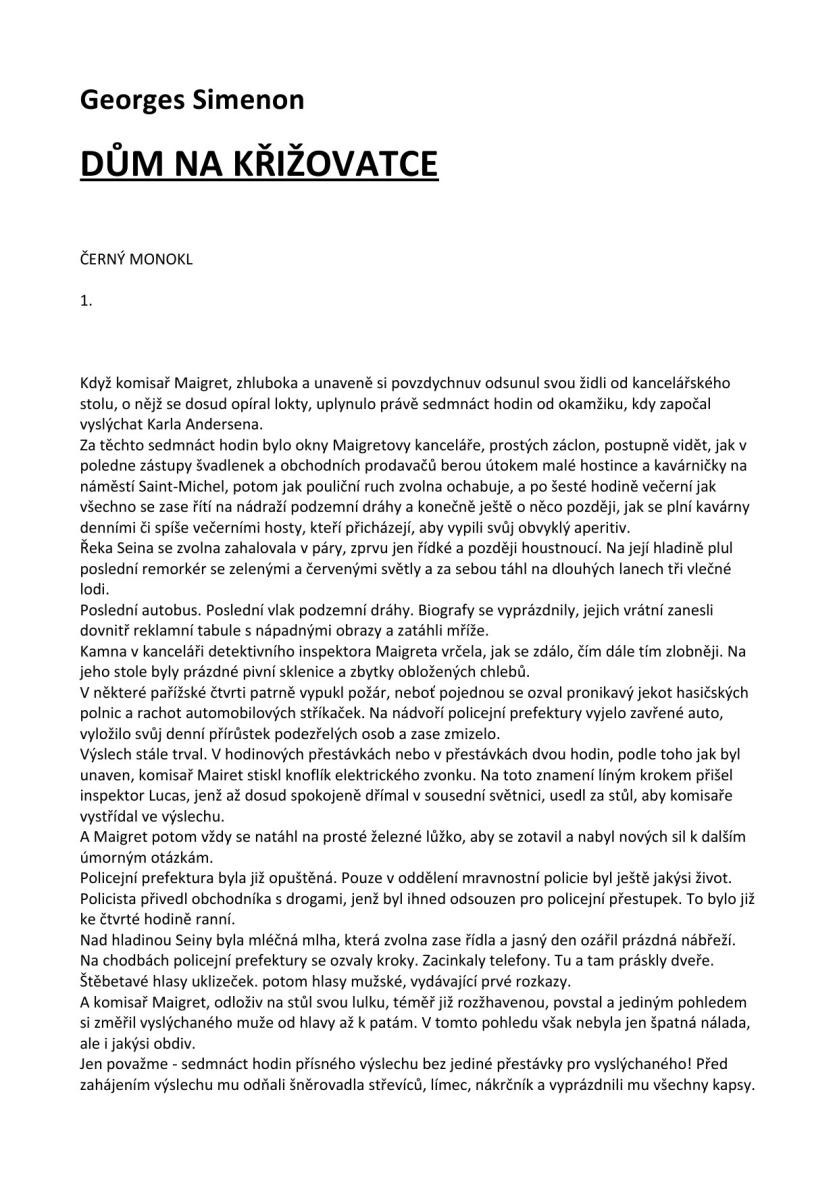 Dům na křižovatce