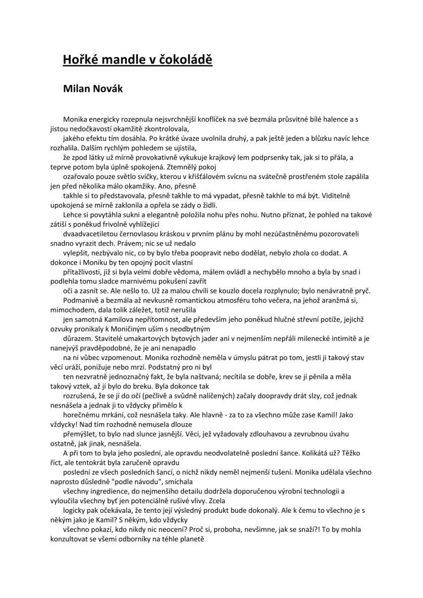 Hořké mandle v čokoládě