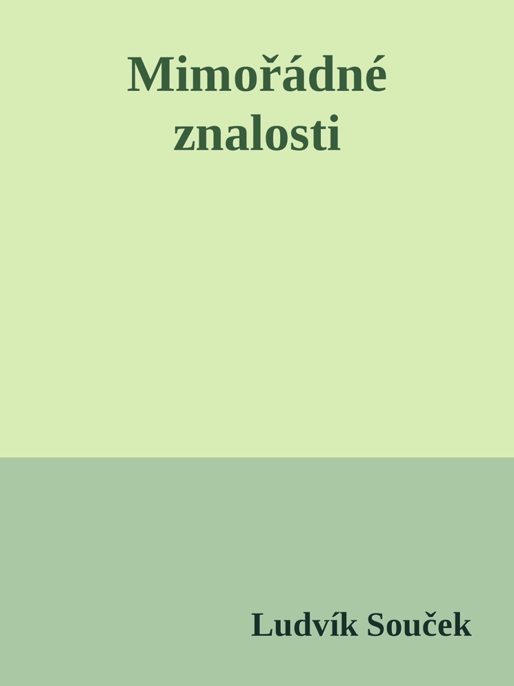 Mimořádné znalosti