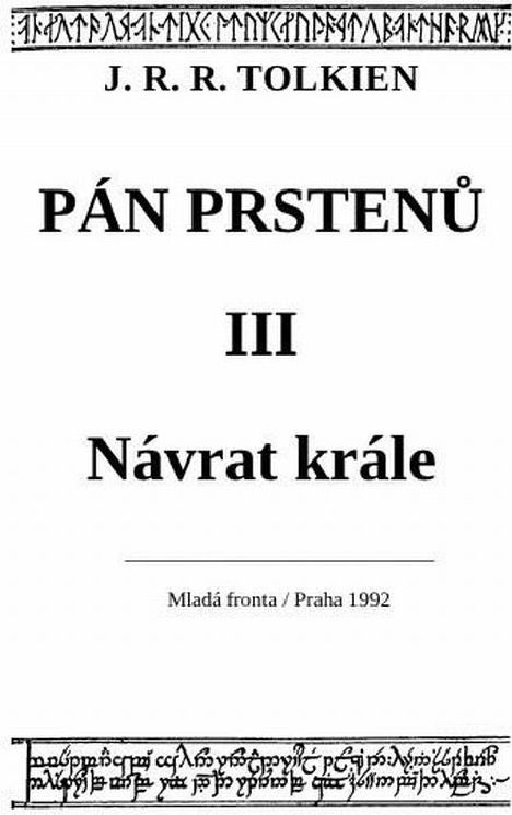 3 Pán prstenů Návrat krále